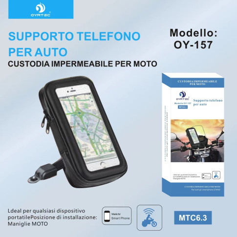 Supporto Moto Smartphone Impermeabile OY-157
