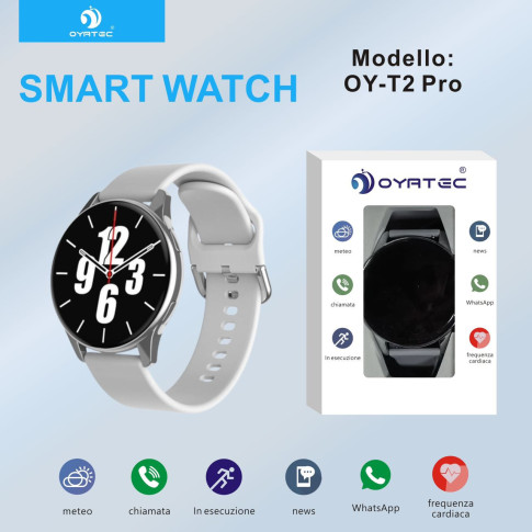 smart watch grigio OY-T2 pro