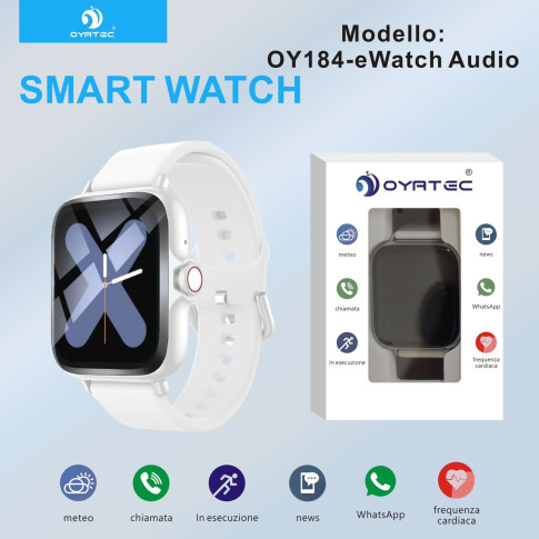smart watch bianco OY-184 ewatch audio