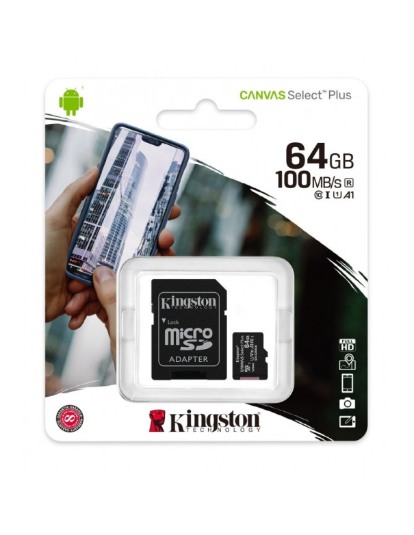 Kingston MicroSDXC 64GB +Adapter Canvas Select Plus SDCS2/64GB 内存卡