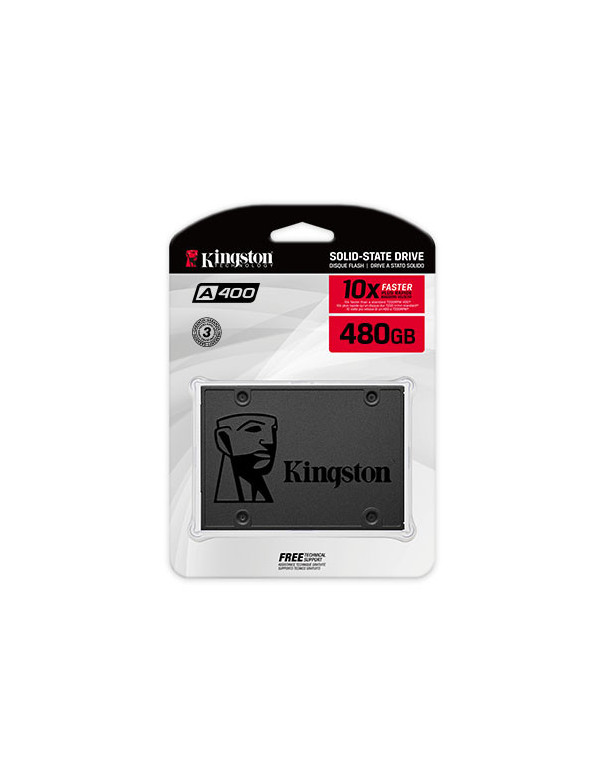 SSD 480GB Kingston 2,5" (6.3cm) SATAIII SA400 retail SA400S37/480G 内置硬盘