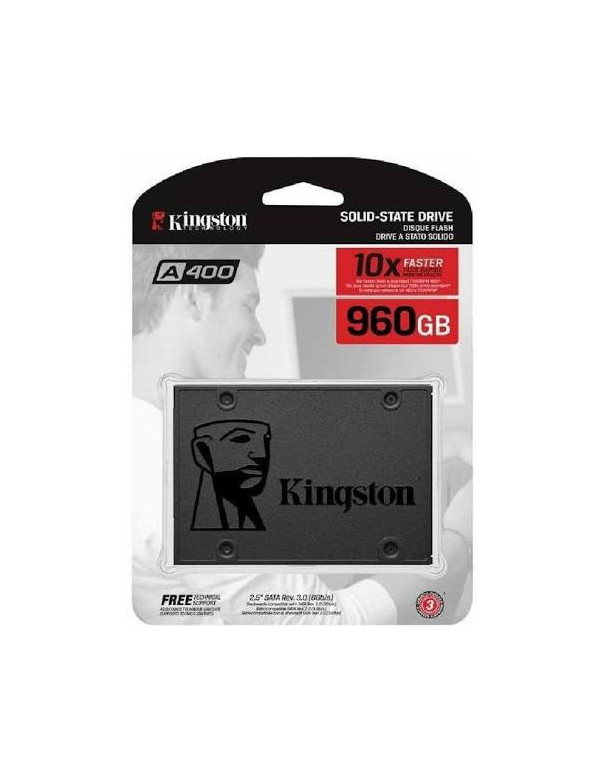 SSD 960GB Kingston 2,5" (6.3cm) SATAIII SA400 retail SA400S37/960G 内置硬盘