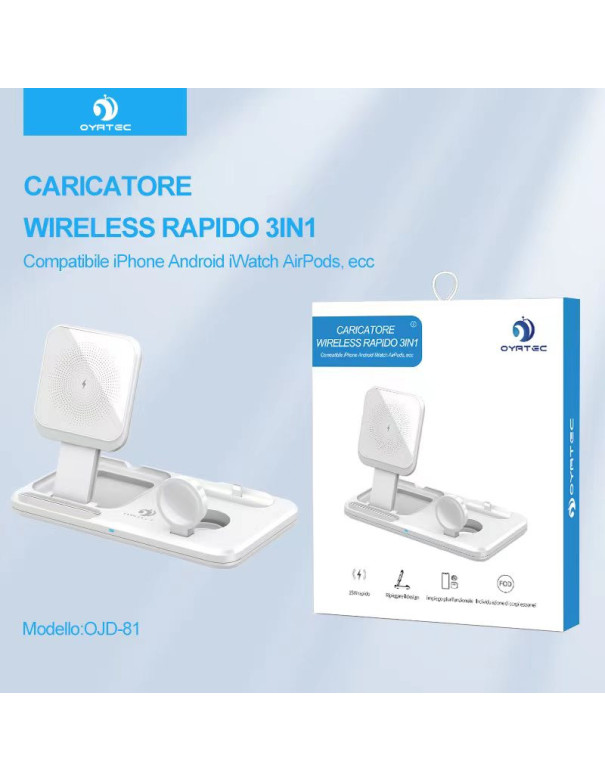 Caricatore Wireless  3 in 1